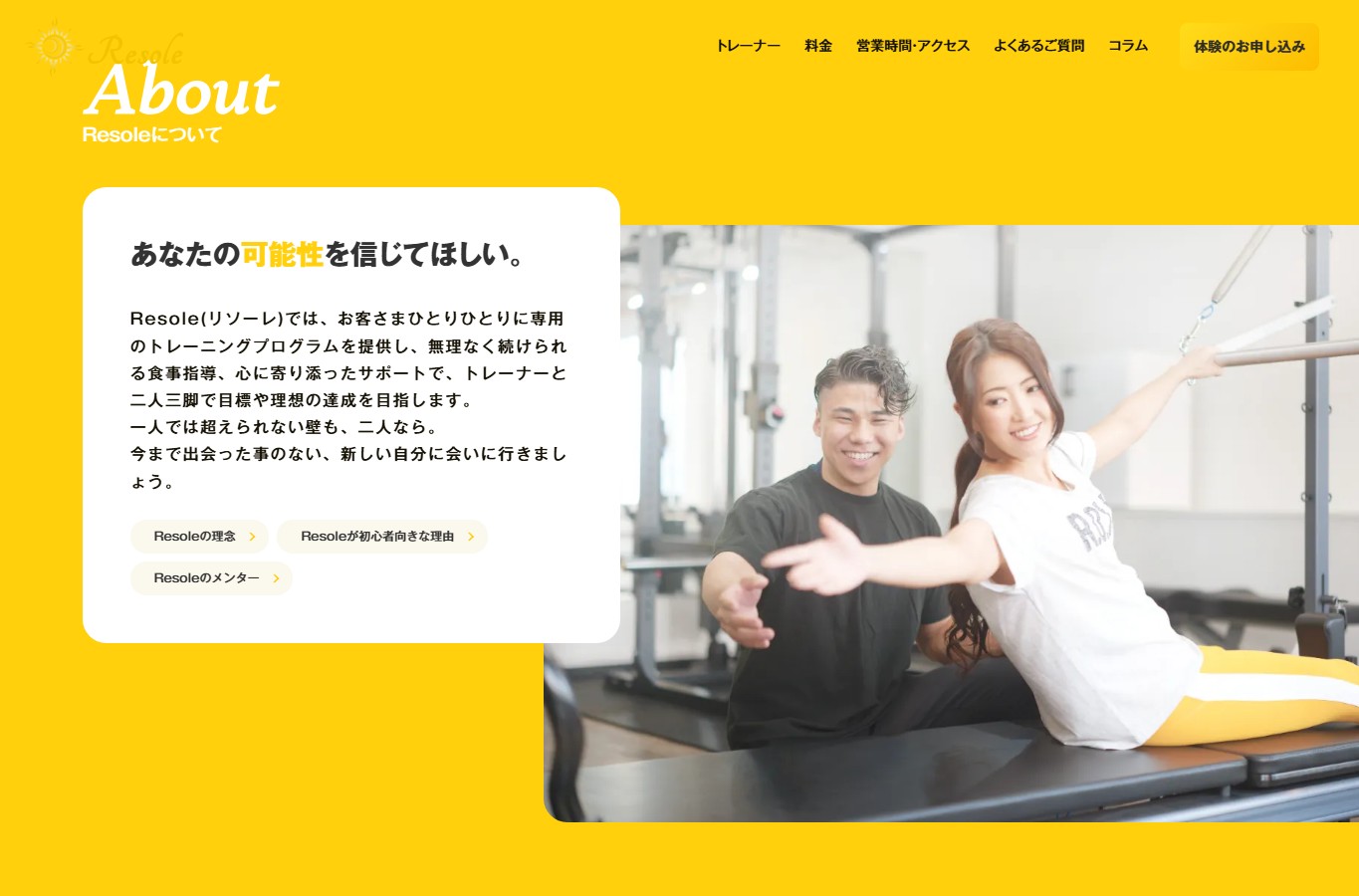 Resoleについてのセクション